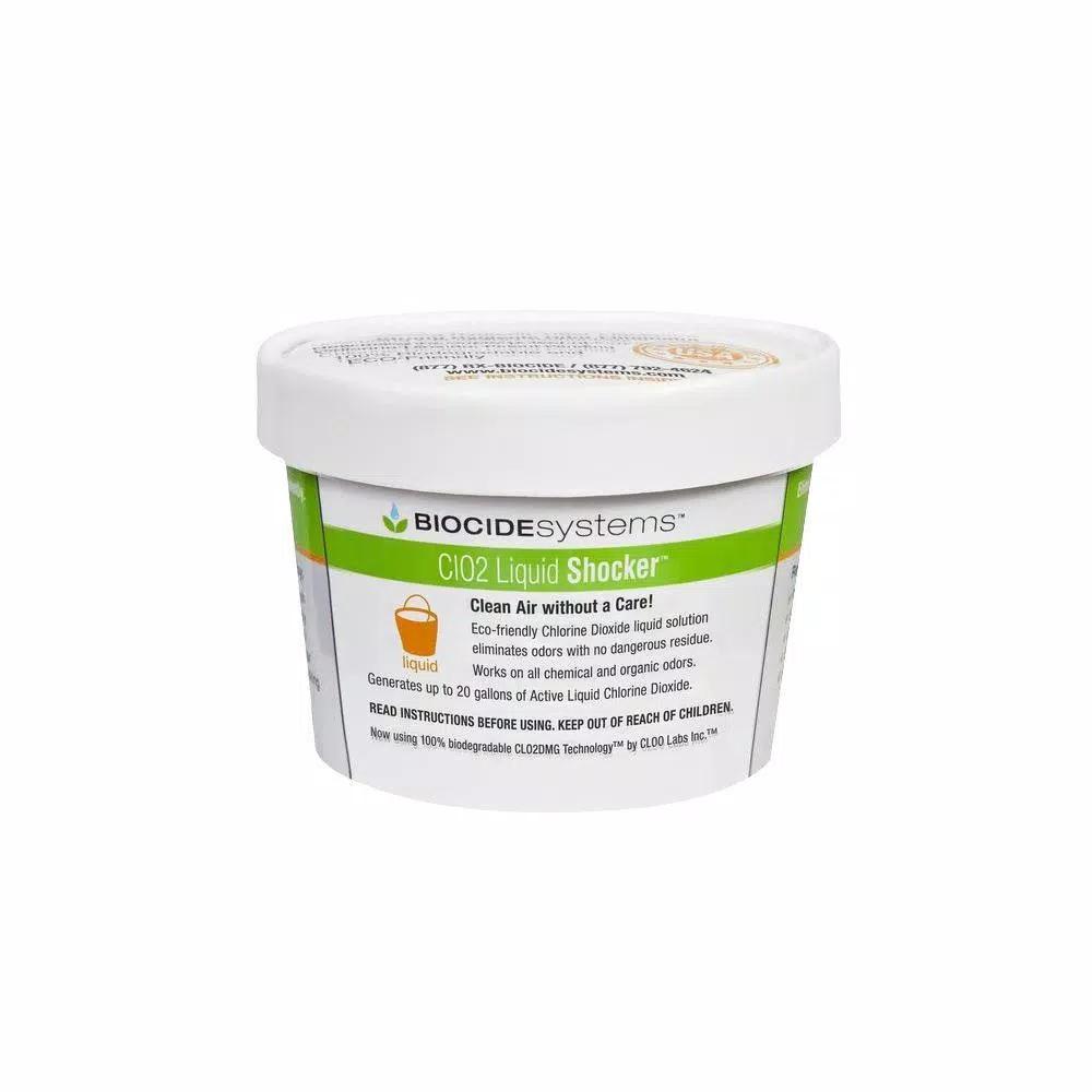 Biocide Systems Liquid Shocker 11g Chlorine Dioxide Liquid Deodorizer - Concentrated Odor Eliminator