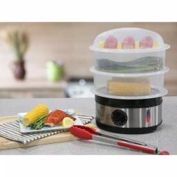 Elite Platinum EST-2301 3-Tier Stainless Steel Food Steamer, 8.5 Qt. thumbnail 3