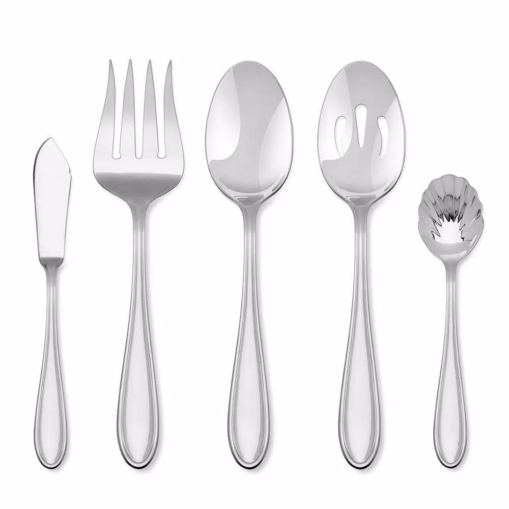 Hampton Forge Lincoln 46-Piece 18/0 Stainless Steel Flatware Set, Service for 8
