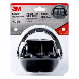 3M Black Folding Earmuffs - Passive Hearing Protection with 25 dB NRR thumbnail 1