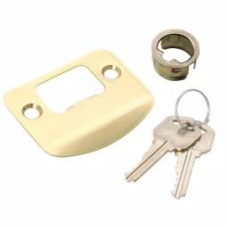 Defiant Scroll Keyed Entry Door Lever, Polished Brass thumbnail 8