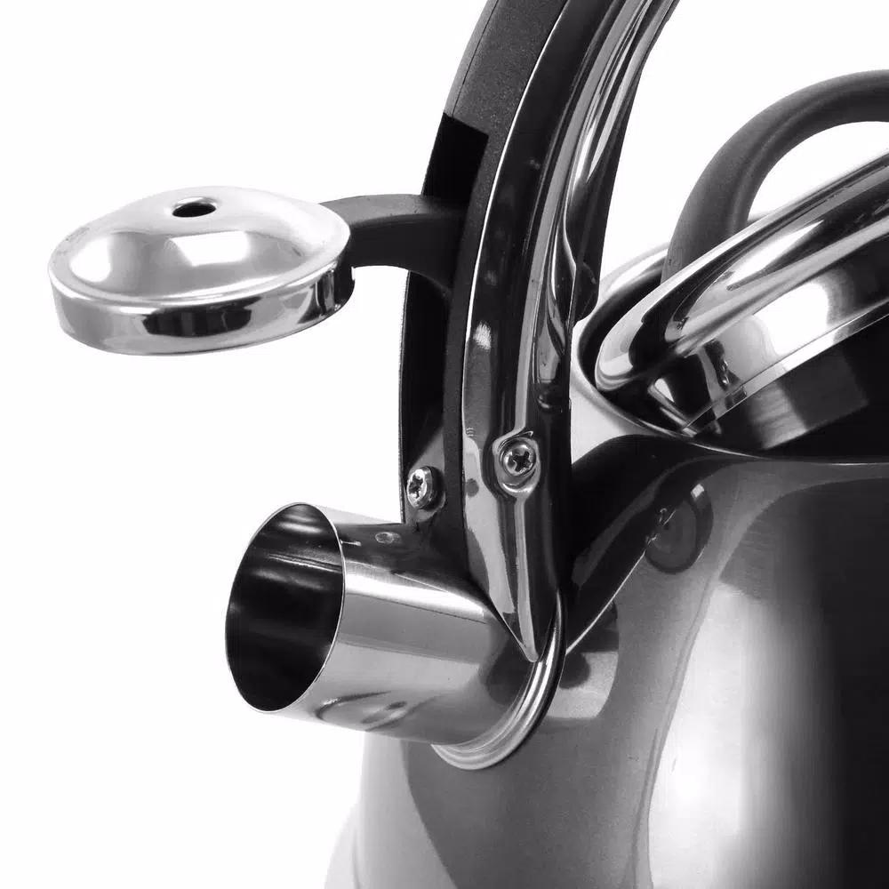 Mr. Coffee Kelton 2 Qt. Stainless Steel Whistling Tea Kettle by Gibson Mr. Coffee