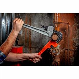 Crescent 14 in. Aluminum Long Handle Pipe Wrench with K-9 Jaw Teeth thumbnail 4