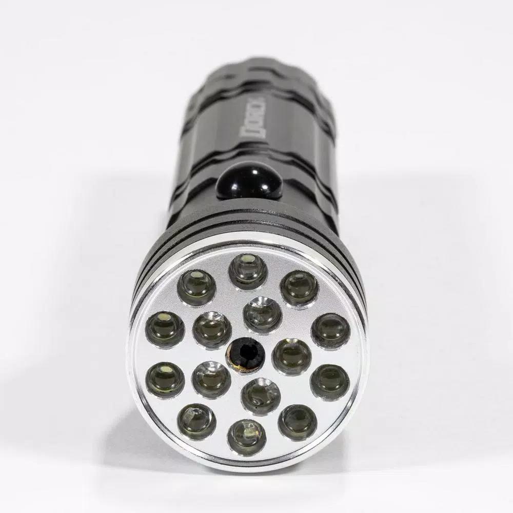 Dorcy 3-in-1 LED Flashlight with UV Blacklight and Red Laser Pointer, Black