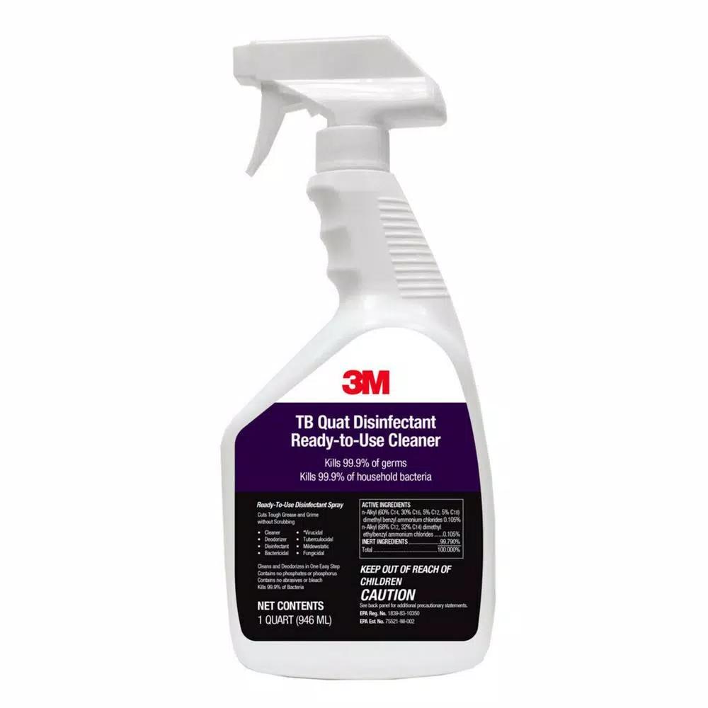 3M TB Quat Disinfectant Ready to Use Cleaner, 32 fl. oz. (Case of 6)