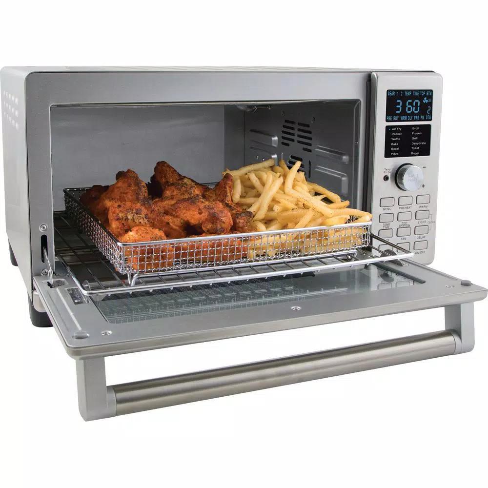 NuWave Bravo XL 1800W 4-Slice Stainless Steel Toaster Oven and Air Fryer
