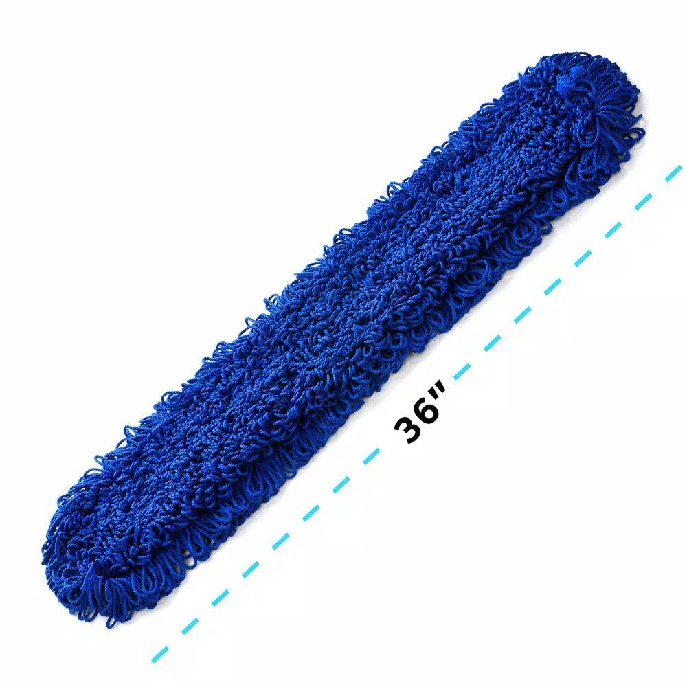 Alpine Industries 36 in. Microfiber Wet/Dry Dust Mop Set with 60 in. Telescopic Handle