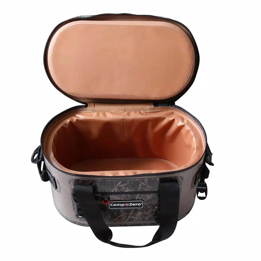 Camp-Zero 13.9 Qt. Soft Cooler, 20-Can Capacity, Beige and Camo