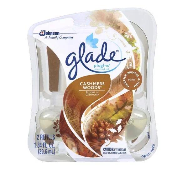 Glade PlugIns Cashmere Woods Scented Oil Refills, 0.67 oz (6-Pack)