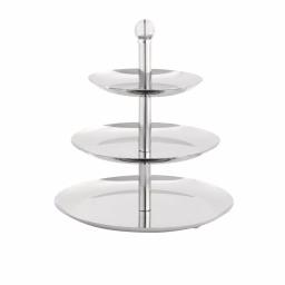 Visol 3-Tier Stainless Steel Cupcake and Fruit Stand, 13 in. Height thumbnail 2