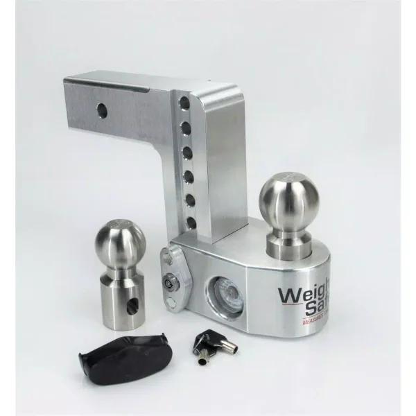 Weigh Safe Weigh-Safe 6 in. Drop Adjustable Class V Ball Mount with Built-in Hydraulic Scale