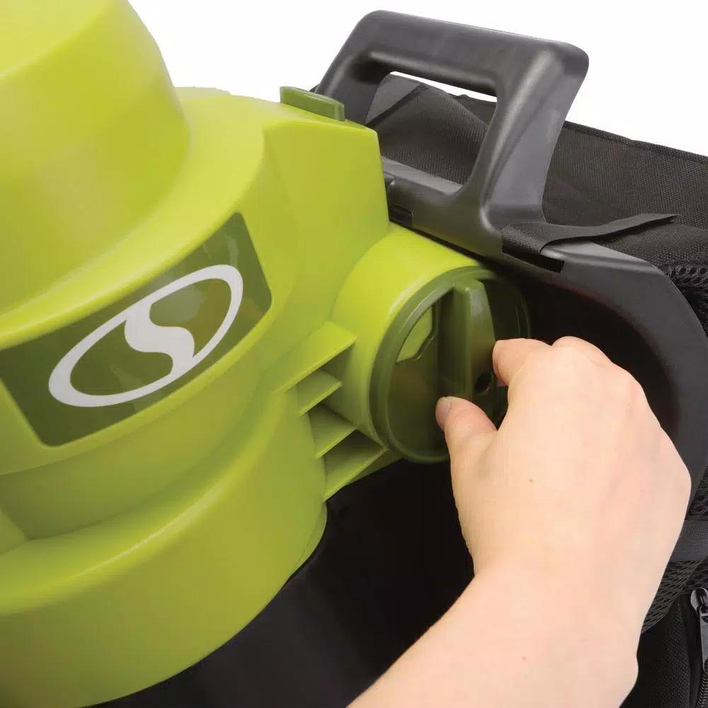 Sun Joe 3-in-1 Walk Behind Electric Vacuum, Blower, and Mulcher, 14 Amp, 600 CFM, 165 MPH