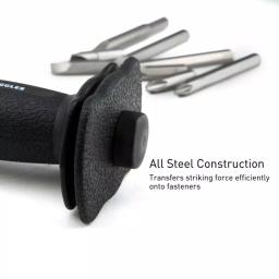 Capri Tools 10-Piece 1/2 in. Drive Impact Screwdriver Set with Hex Adapter and Bits thumbnail 3