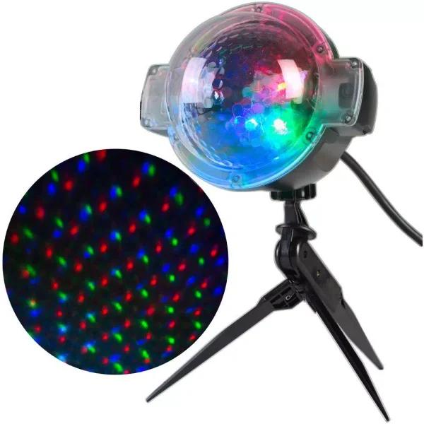 LightShow SnowFlurry Multi-Color LED Holiday Projection Projector with App Control, 61 Programs