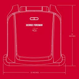 George Foreman 60 sq. in. Platinum Removable Plate Grill and Panini Press thumbnail 7