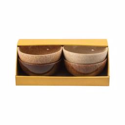 Denby Studio Craft Rice Bowl Set, 4-Piece Handcrafted Clay Serving Bowls thumbnail 3