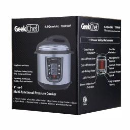 Geek Chef GeekChef 11-in-1 Electric Pressure Cooker, 6 Qt. Multi-Function Programmable Cooker with Sous Vide & Timer thumbnail 12