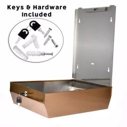 Alpine Industries Brushed Copper Stainless Steel C-Fold & Multi-Fold Paper Towel Dispenser thumbnail 5