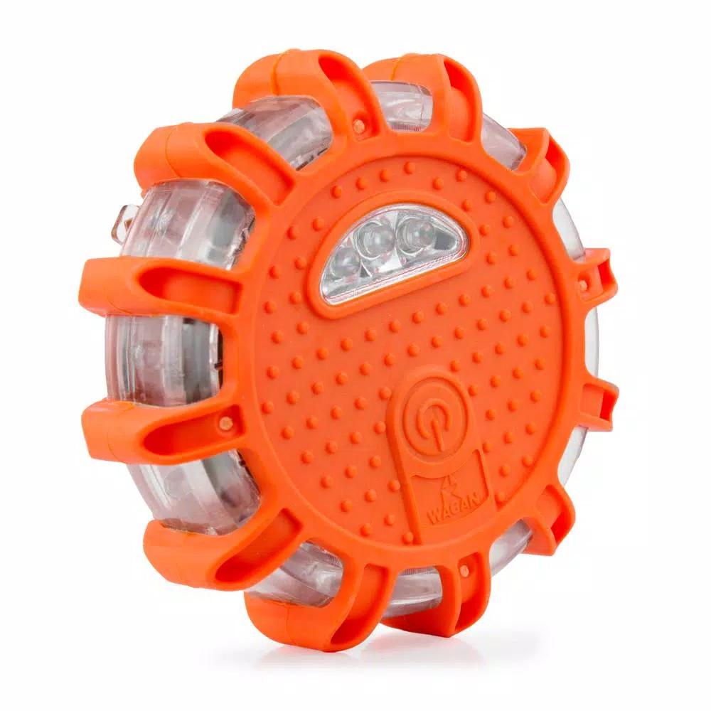 Wagan Tech FRED LED Roadside Emergency Flashing Disk Flare, 3-Pack