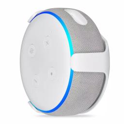 Wasserstein Wall Mount for Echo Dot (3rd Gen) Smart Speaker - White thumbnail 1