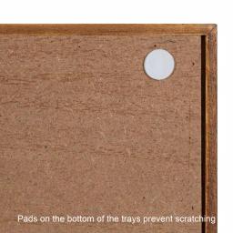 Kate and Laurel Lipton 16 in. Square Decorative Wood Tray with Black Metal Handles, Rustic Farmhouse Style thumbnail 5