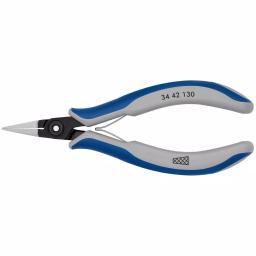 KNIPEX 5-1/4 in. Precision Electronics Gripping Pliers with Multi-Component Handles thumbnail 1
