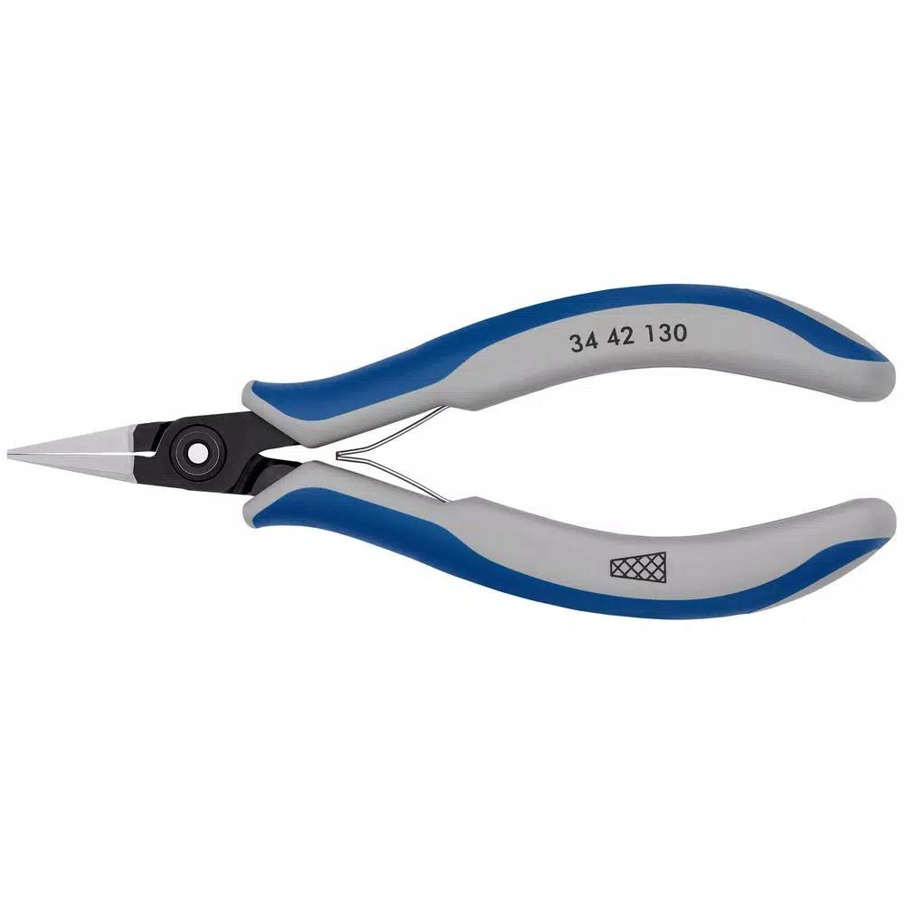 KNIPEX 5-1/4 in. Precision Electronics Gripping Pliers with Multi-Component Handles