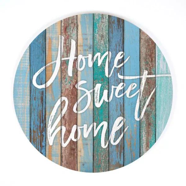 P Graham Dunn Home Sweet Home Blue Oversized Rustic Wood Wall Decor