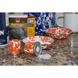 Golden Rabbit Blue Crab Enamelware Salt and Pepper Shakers, Set of 2 thumbnail 8