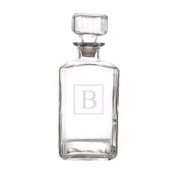 Cathy's Concepts Personalized Glass Whiskey Decanter with Beveled Stopper - 34 oz thumbnail 1