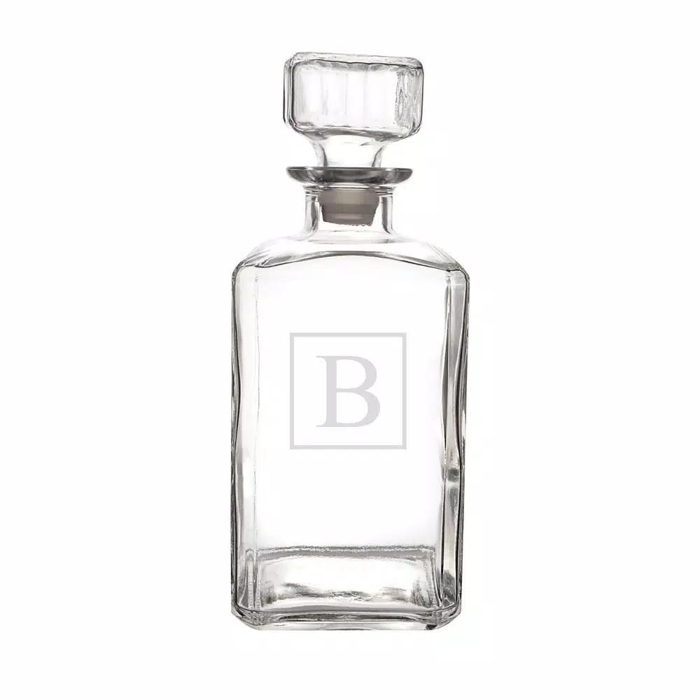 Cathy's Concepts Personalized Glass Whiskey Decanter with Beveled Stopper - 34 oz