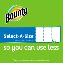 Bounty Select-A-Size White Paper Towel Rolls, 4 Double Rolls (6-Pack) thumbnail 9