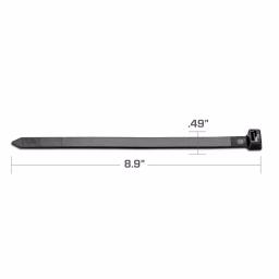 TR Industrial 8.9 in. Ultra Heavy-Duty UV Resistant Cable Ties, 250 lb. Tensile Strength (50-Pack) thumbnail 2