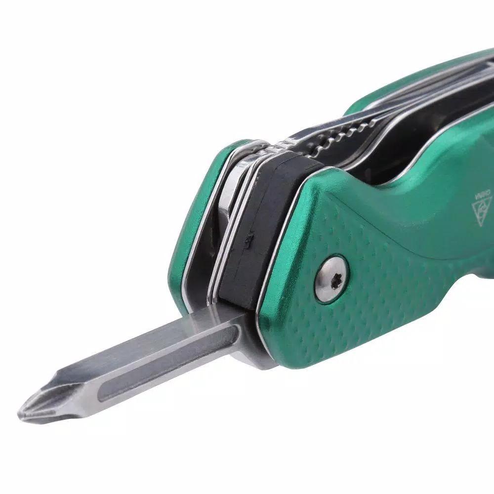 Commercial Electric 7-in-1 Electrician's Multi-Tool with Aluminum Handle and Belt Pouch