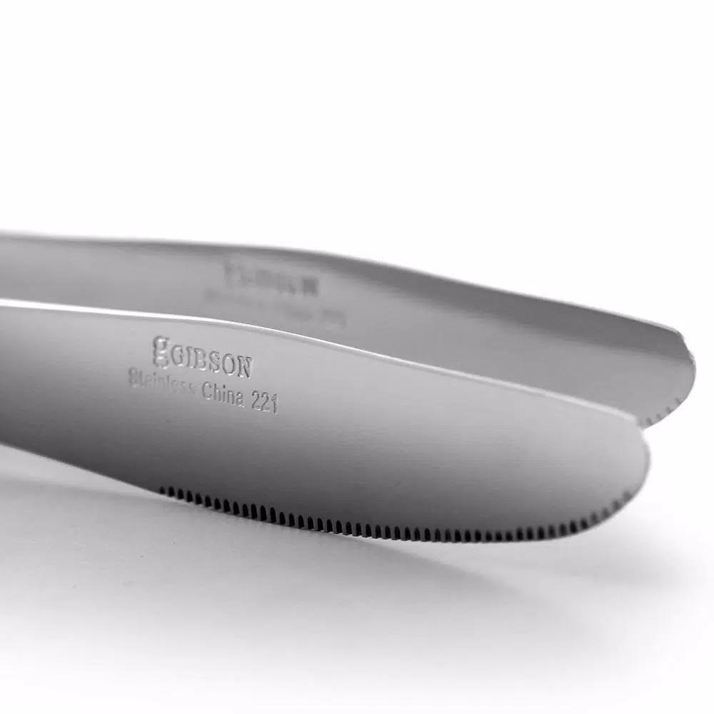 Gibson Home Classic Profile 36-Piece Stainless Steel Dinner Knife Set, Silver