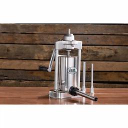 LEM 5 lb. Stainless Steel Vertical Sausage Stuffer with Hardened Steel Gears thumbnail 4