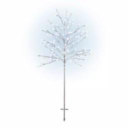 Alpine Corporation 58 in. Frosty Christmas Snowflake Tree with 120 Cool White LED Lights thumbnail 1