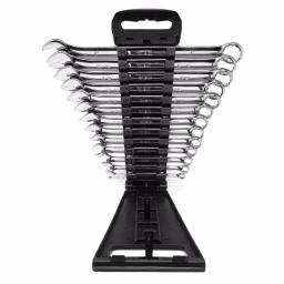 WEN 13-Piece SAE Combination Wrench Set with Storage Rack, Chrome Vanadium Steel thumbnail 2