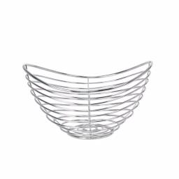 Spectrum Opus Chrome Steel Fruit Bowl - Decorative Countertop Produce & Bread Basket thumbnail 5