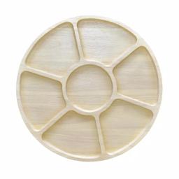 Noritake Hammock Wood 16 in. Divided Serving Dish, Blonde Natural Wood thumbnail 1