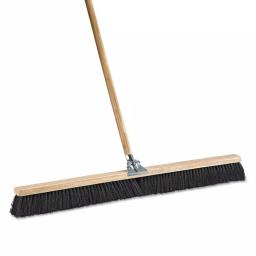 Boardwalk 36 in. Polypropylene Bristle Push Floor Broom Head with Hardwood Block thumbnail 2