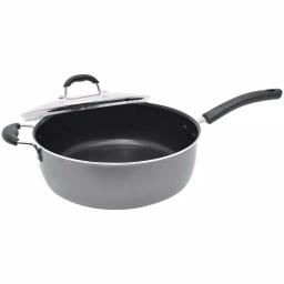 Starfrit 7.2 Qt. Aluminum Nonstick Multi-Pan with Glass Lid, Gray thumbnail 1