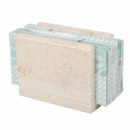 Creative Home Natural Beige Champagne Marble Napkin Holder - Hand Carved Elegant Tabletop Stand thumbnail 5