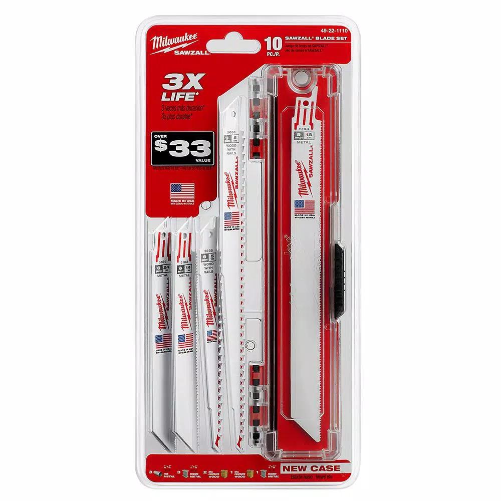 Milwaukee SAWZALL Bi-Metal Reciprocating Saw Blade Set, 26-Piece