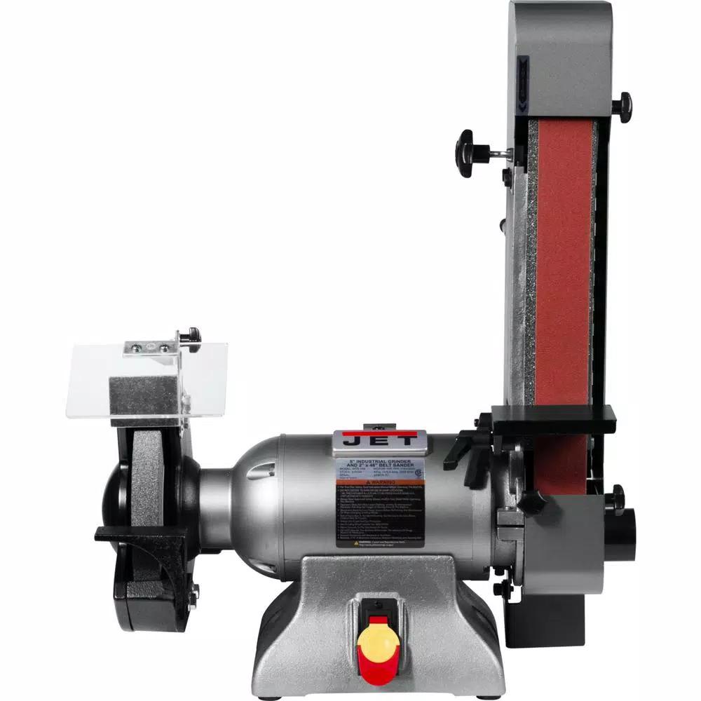 Jet IBGB-248 Combination 8 in. Industrial Grinder and 2 in. x 48 in. Belt Sander, 1 HP, 115 V