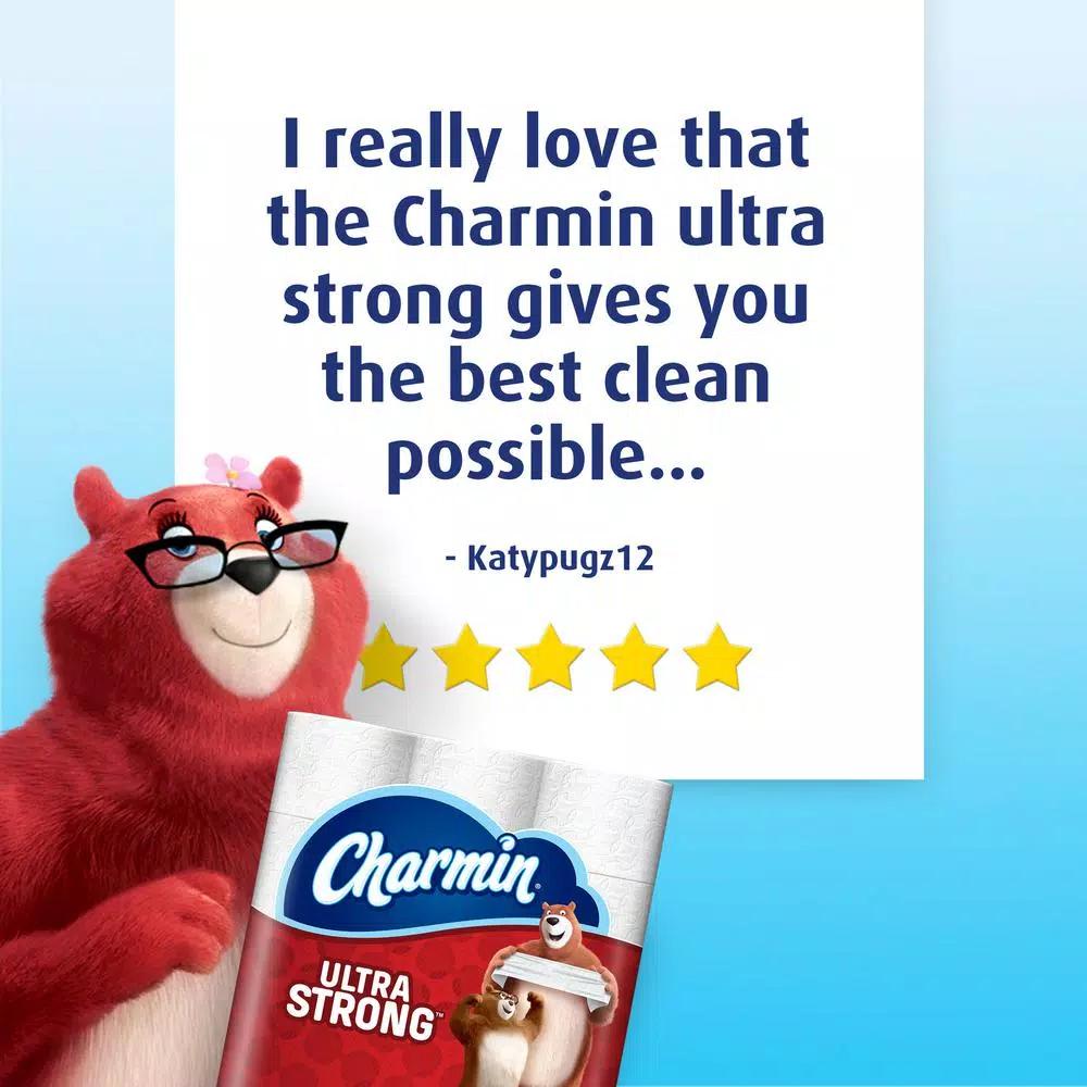 Charmin Ultra Strong Toilet Paper, 18 Mega Plus Rolls, 2-Ply White
