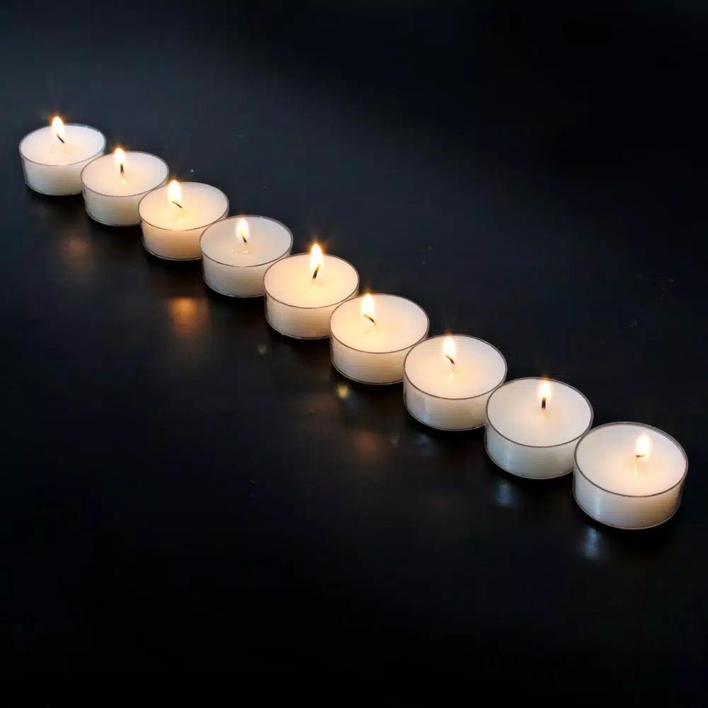 Stonebriar Collection Stonebriar Citronella Scented White Tea Light Candles, 4-Hour Burn Time, 50-Pack