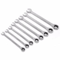 WEN 16-Piece Metric Ratcheting Combination Wrench Set with Storage Pouch thumbnail 4
