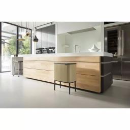 Brabantia Bo Touch Bin 9.5 Gal. Dual Compartment Gold Steel Rectangular Touch Trash Can thumbnail 8