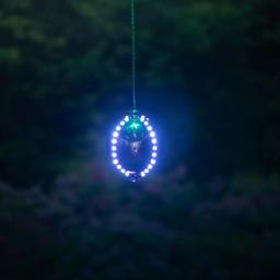 Alpine Corporation 3-Tier Hanging Christmas Ornaments with Chasing LED Lights, Indoor/Outdoor thumbnail 8